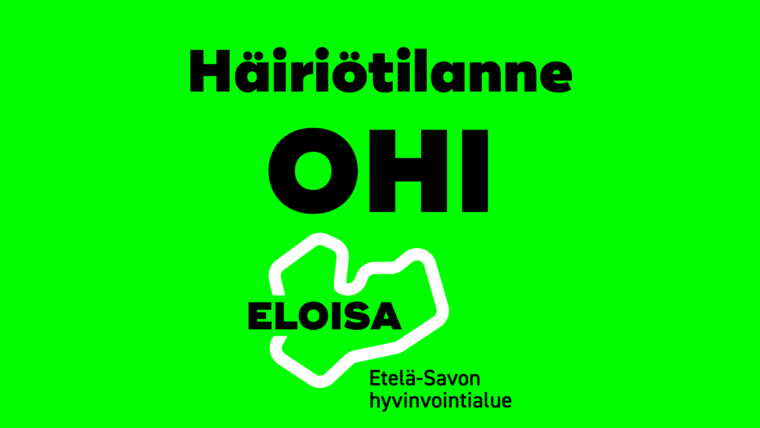 Häiriötilanne ohi