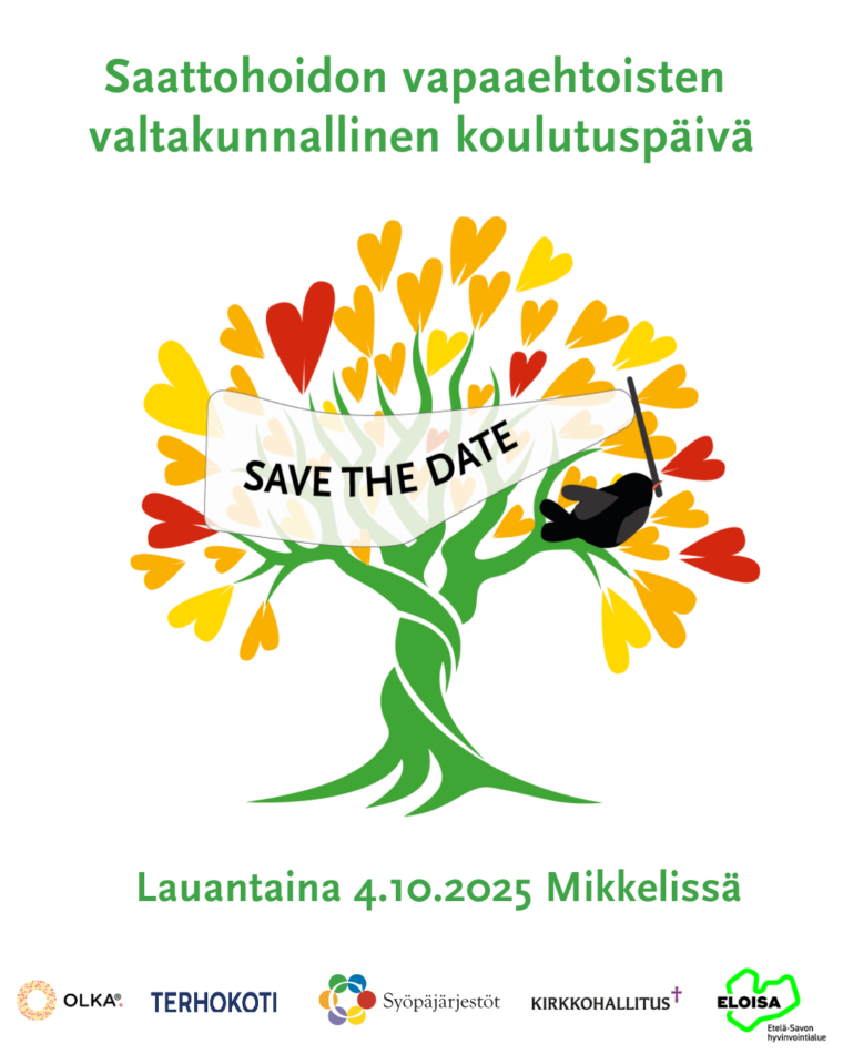 saattohoidon vapaaehtoisten koulutuspäivän mainoskuva