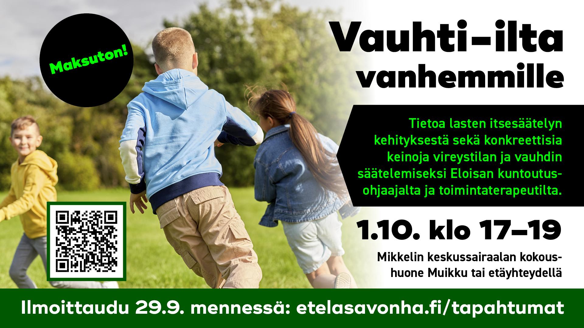 Vauhti-ilta lasten vanhemmille