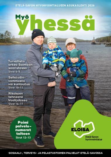 Myö yhessä - lehden kansi, Etelä-Savon hyvinvointialueen asukaslehti 2026